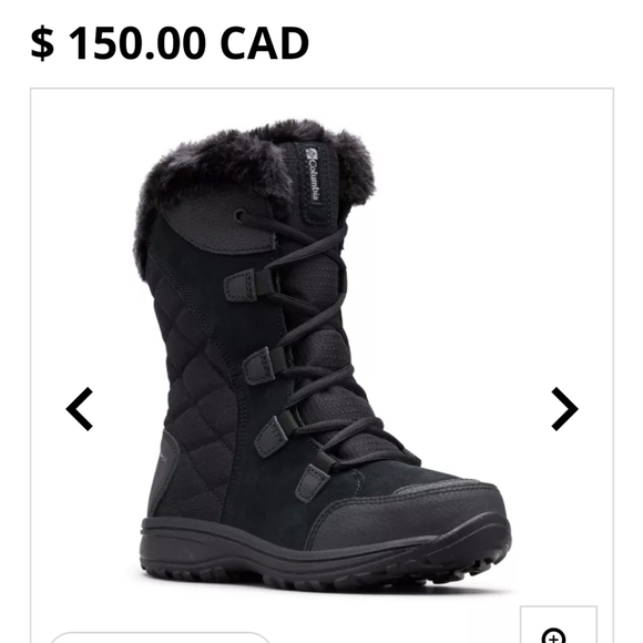 Columbia Womens waterproof Winter Boots, black Size 10 New in box - Picture 3 of 10